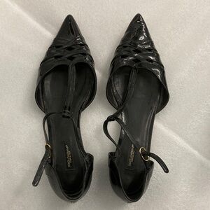 Dolce Gabbana black flats shoes 40.5 10